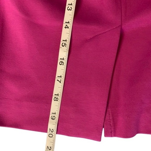 Trina Turk Pink Pencil Skirt Tailored Pleated Zipper Closure Women - Picture 4 of 5